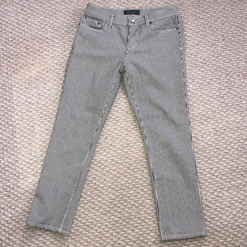 Ralph Lauren striped skinny jeans